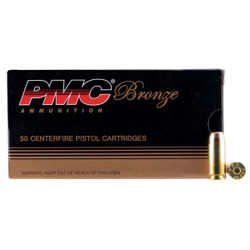 PMC Bronze 40 S&W 180 Grain Full Metal Jacket Flat Point 50 Rd